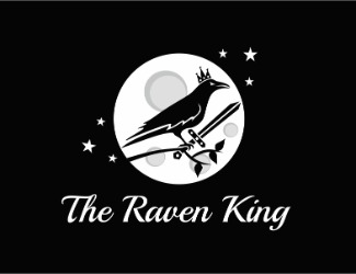 Projekt graficzny logo dla firmy online The Raven King